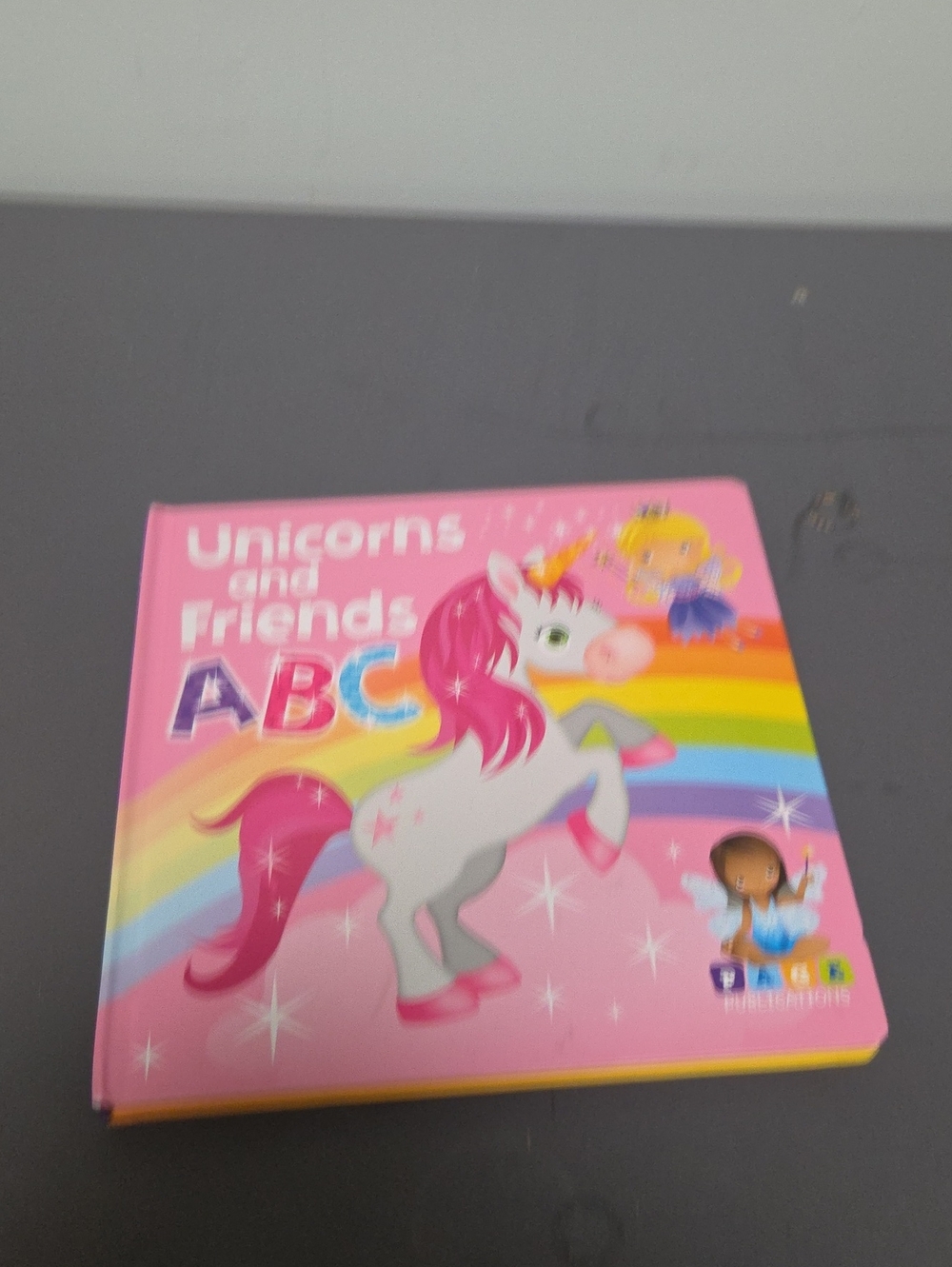 Unicorns and Friends ABC Board Book - Pink